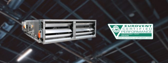 Les récupérateurs de chaleur de plafond FlatLine LW sont désormais certifiés Eurovent !